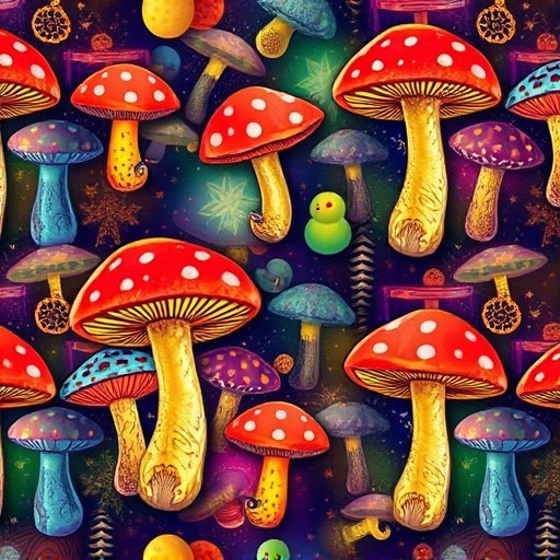 Artistic Magic Mushroom Gummies Patterns
