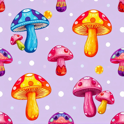 Artistic Magic Mushroom Gummies Patterns