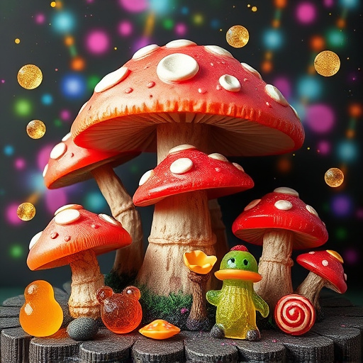 Artistic Magic Mushroom Gummies Patterns