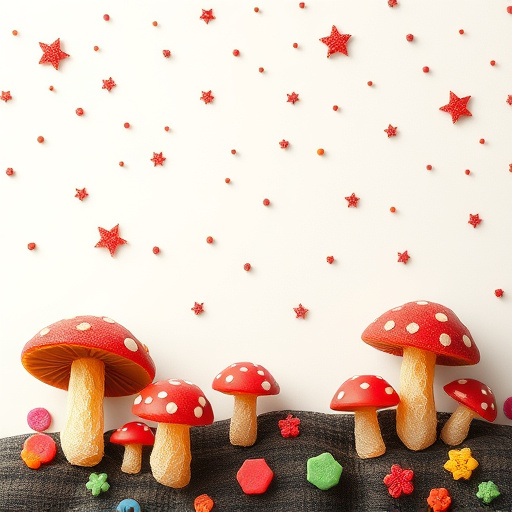 Artistic Magic Mushroom Gummies Patterns