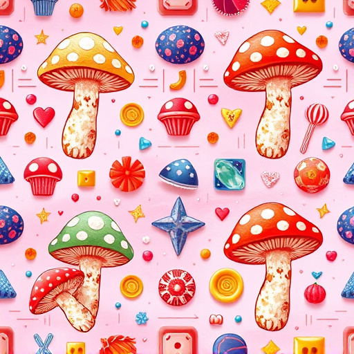 Artistic Magic Mushroom Gummies Patterns