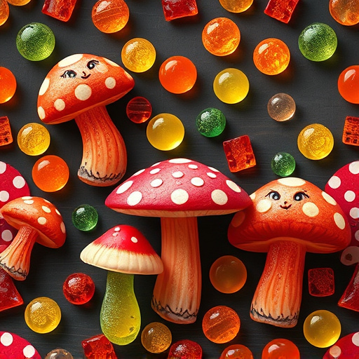 Artistic Magic Mushroom Gummies Patterns