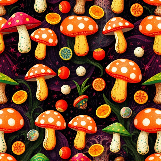 Artistic Magic Mushroom Gummies Patterns