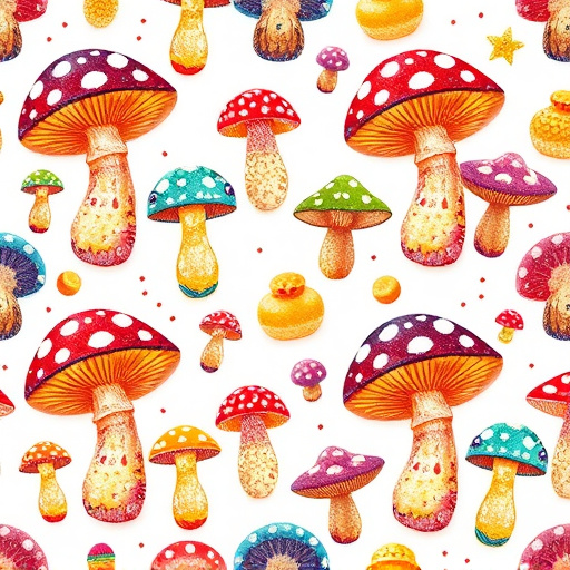 Artistic Magic Mushroom Gummies Patterns