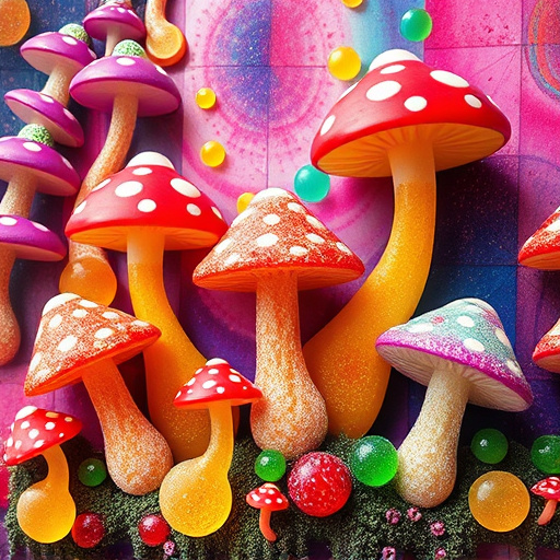 Artistic Magic Mushroom Gummies Patterns
