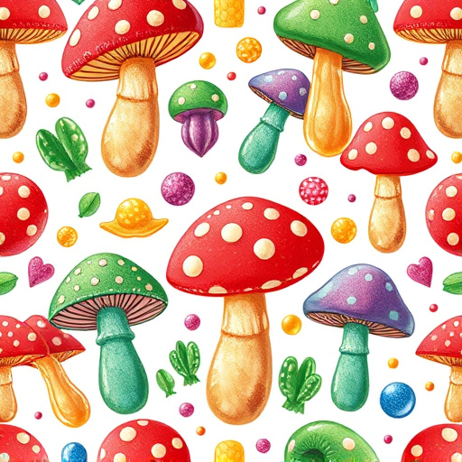 Artistic Magic Mushroom Gummies Patterns