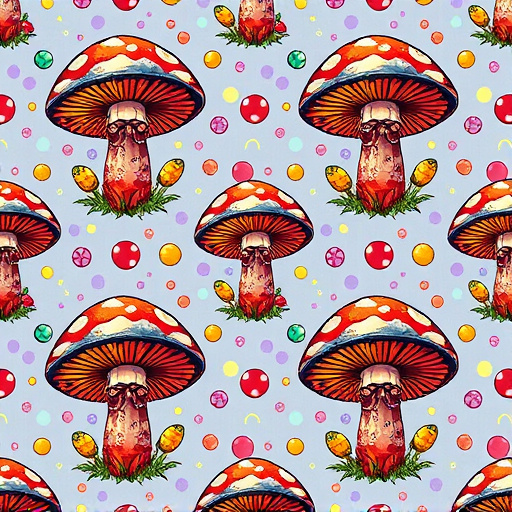 Artistic Magic Mushroom Gummies Patterns