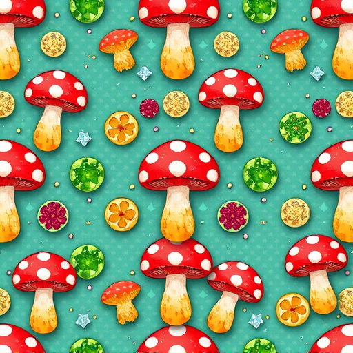 Artistic Magic Mushroom Gummies Patterns