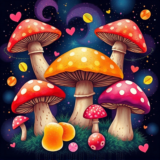 Artistic Magic Mushroom Gummies Patterns
