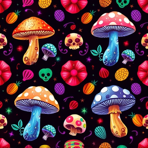 Artistic Magic Mushroom Gummies Patterns