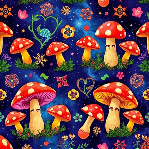 Artistic Magic Mushroom Gummies Patterns