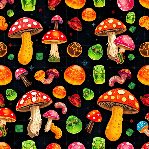 Artistic Magic Mushroom Gummies Patterns