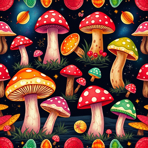 Artistic Magic Mushroom Gummies Patterns
