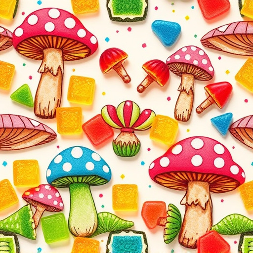 Artistic Magic Mushroom Gummies Patterns