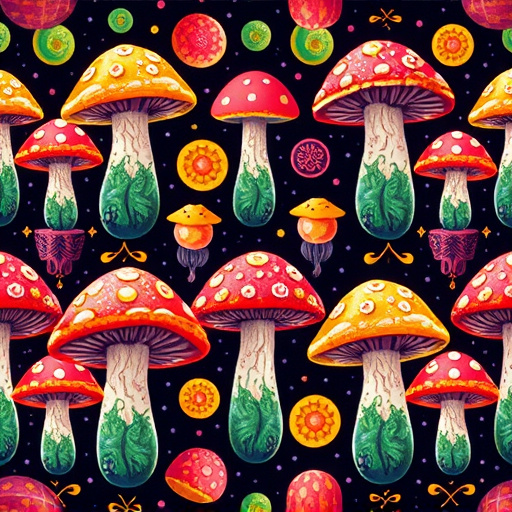 Artistic Magic Mushroom Gummies Patterns