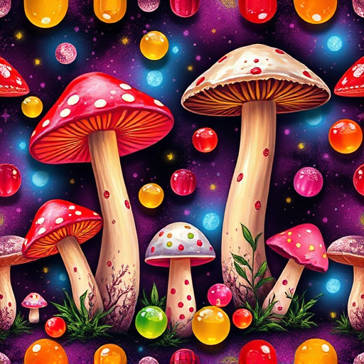 Artistic Magic Mushroom Gummies Patterns