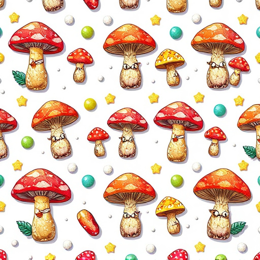 Artistic Magic Mushroom Gummies Patterns