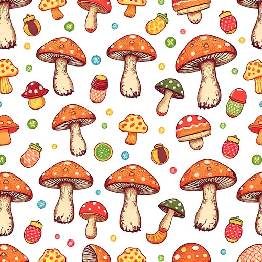 Artistic Magic Mushroom Gummies Patterns