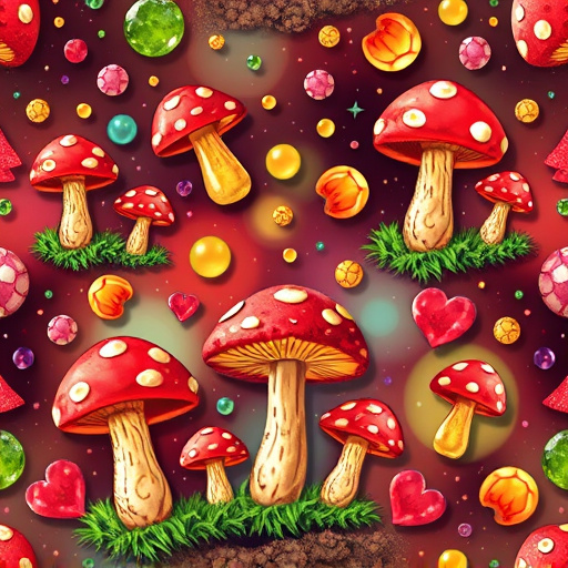 Artistic Magic Mushroom Gummies Patterns