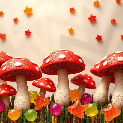 Artistic Magic Mushroom Gummies Patterns