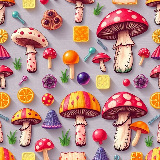 Artistic Magic Mushroom Gummies Patterns
