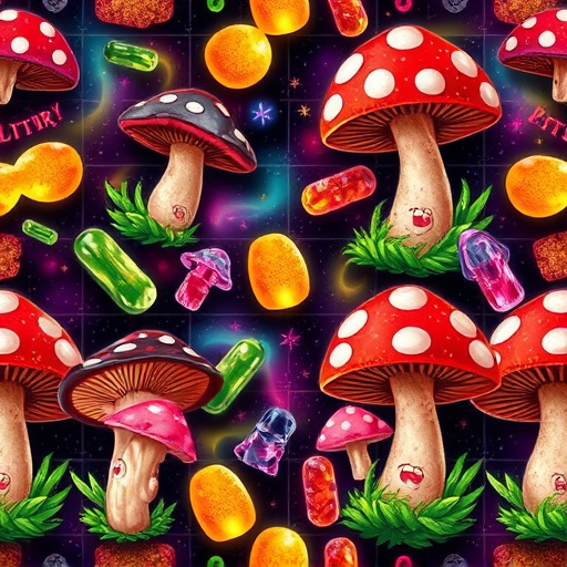 Artistic Magic Mushroom Gummies Patterns