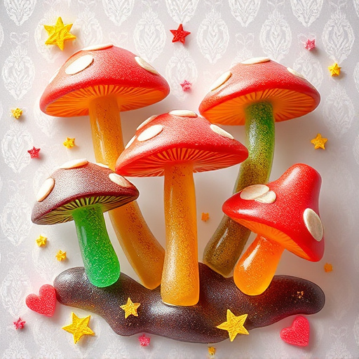 Artistic Magic Mushroom Gummies Patterns