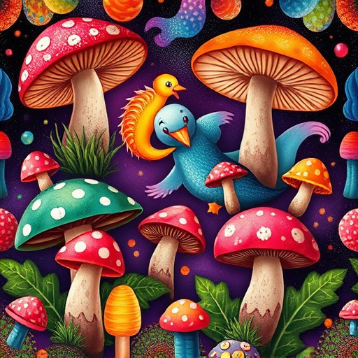 Artistic Magic Mushroom Gummies Patterns