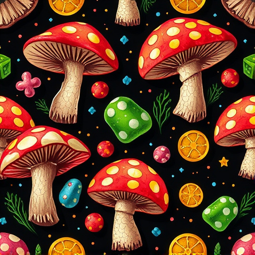 Artistic Magic Mushroom Gummies Patterns