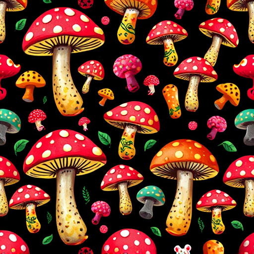 Artistic Magic Mushroom Gummies Patterns