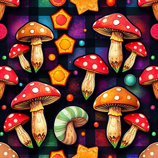 Artistic Magic Mushroom Gummies Patterns