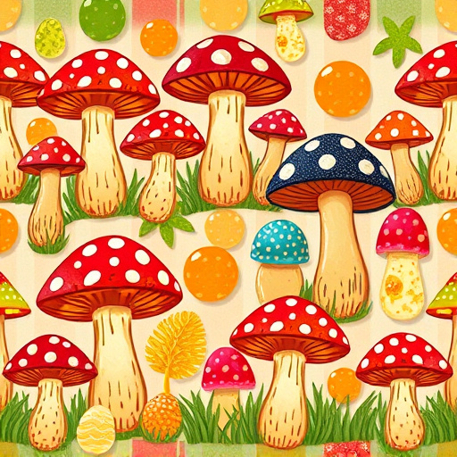 Artistic Magic Mushroom Gummies Patterns
