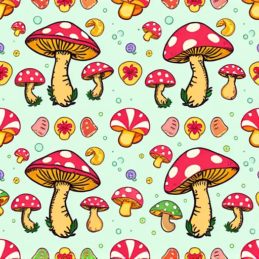 Artistic Magic Mushroom Gummies Patterns