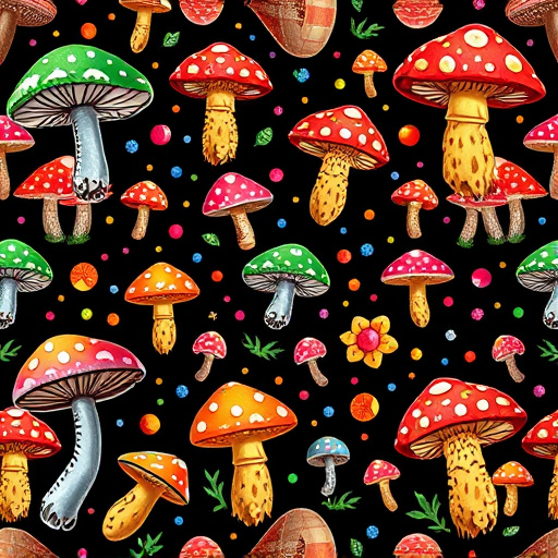 Artistic Magic Mushroom Gummies Patterns