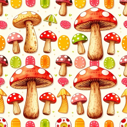 Artistic Magic Mushroom Gummies Patterns