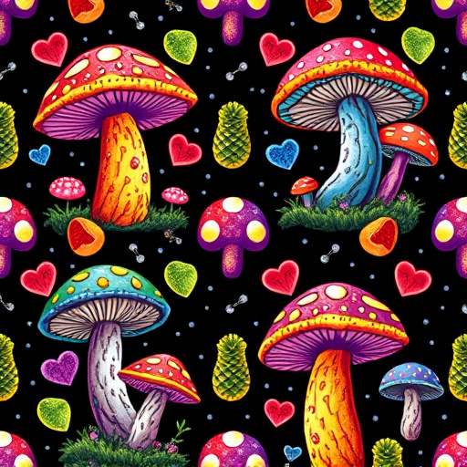 Artistic Magic Mushroom Gummies Patterns