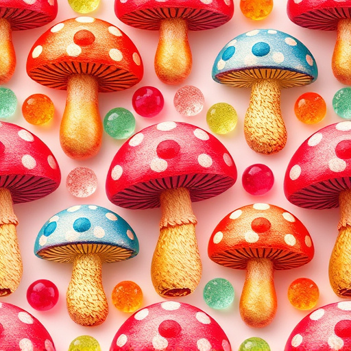 Artistic Magic Mushroom Gummies Patterns