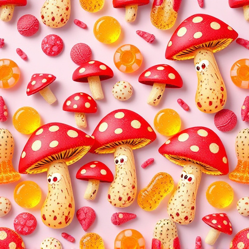 Artistic Magic Mushroom Gummies Patterns