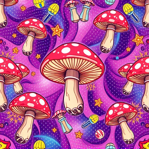 Artistic Magic Mushroom Gummies Patterns