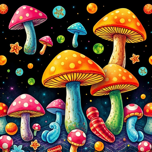 Artistic Magic Mushroom Gummies Patterns