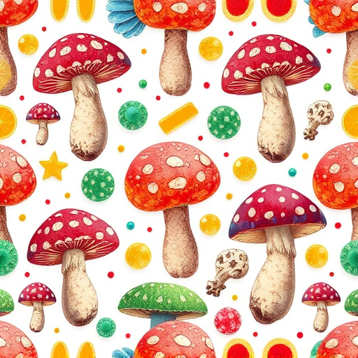 Artistic Magic Mushroom Gummies Patterns