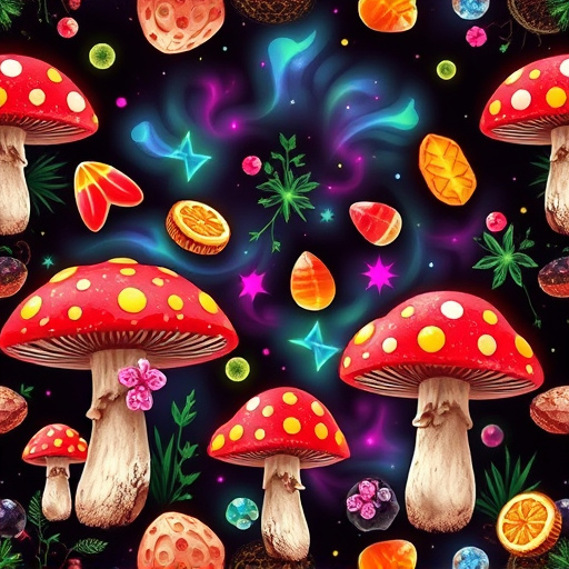 Artistic Magic Mushroom Gummies Patterns