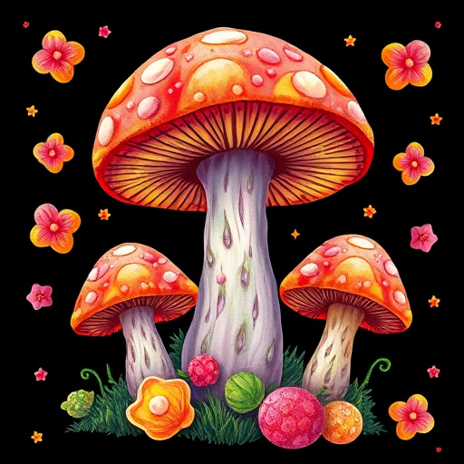 Artistic Magic Mushroom Gummies Patterns