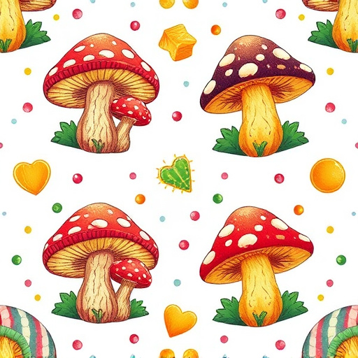 Artistic Magic Mushroom Gummies Patterns