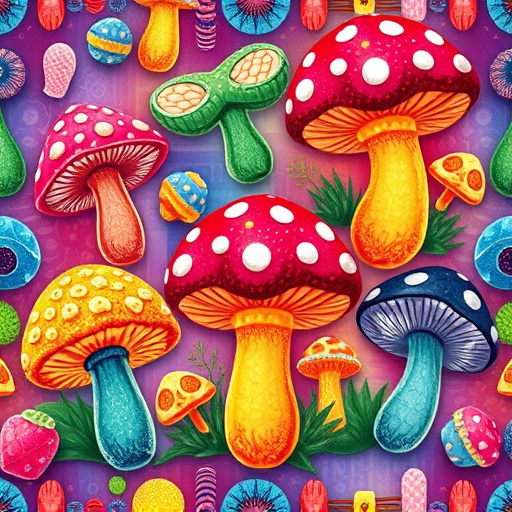 Artistic Magic Mushroom Gummies Patterns