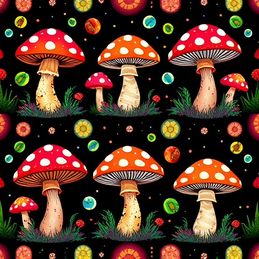 Artistic Magic Mushroom Gummies Patterns