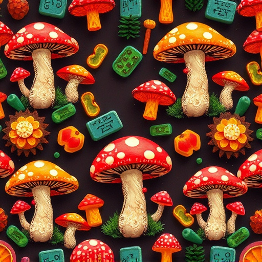 Artistic Magic Mushroom Gummies Patterns