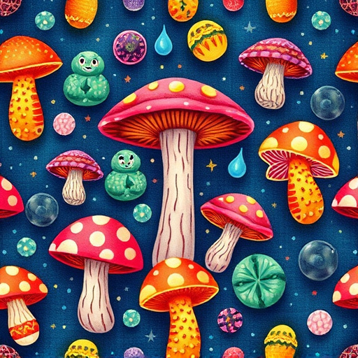 Artistic Magic Mushroom Gummies Patterns