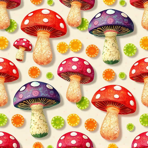 Artistic Magic Mushroom Gummies Patterns