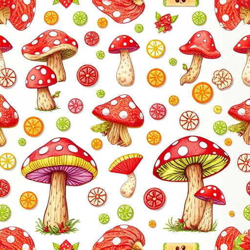 Artistic Magic Mushroom Gummies Patterns